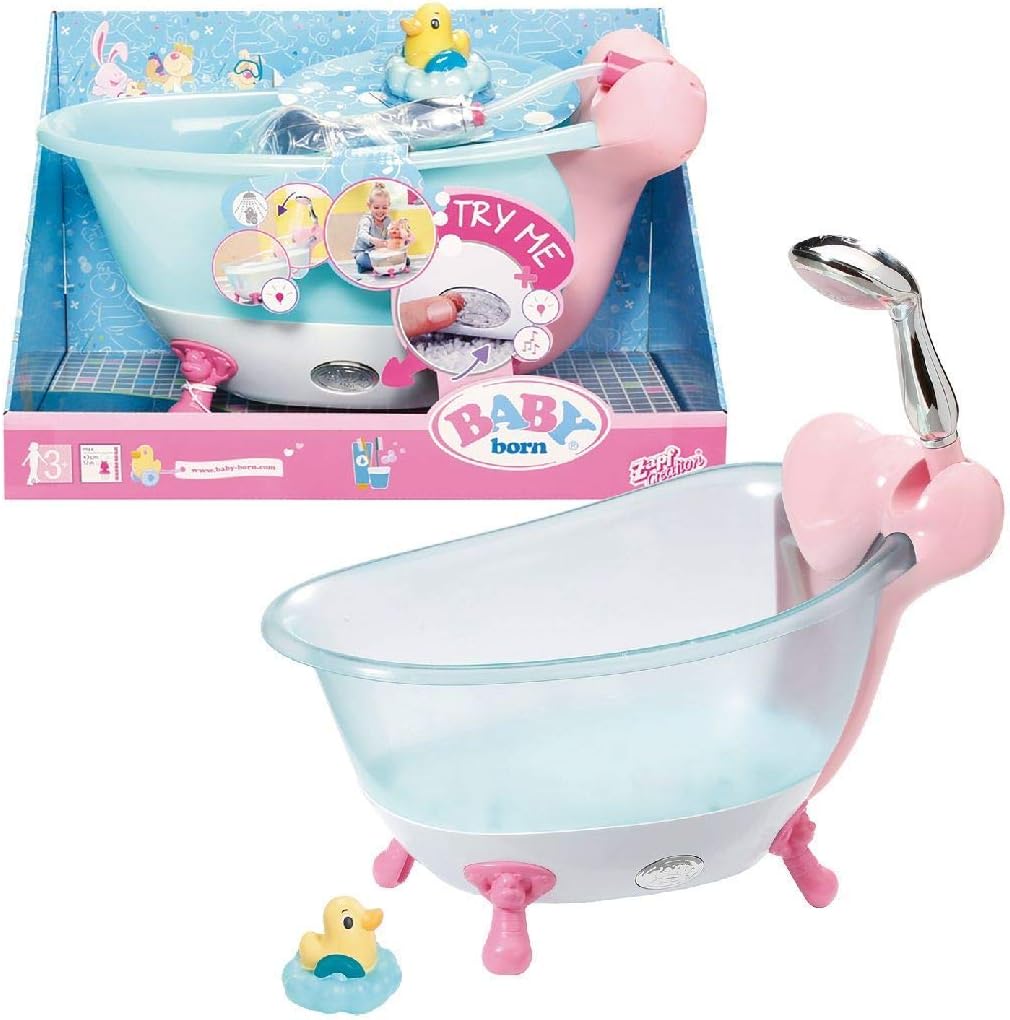 Baby Born Bathtub with Lights & Sounds – Doll Bath Playset