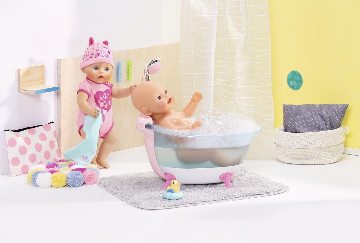 Baby Born Bathtub with Lights & Sounds – Doll Bath Playset