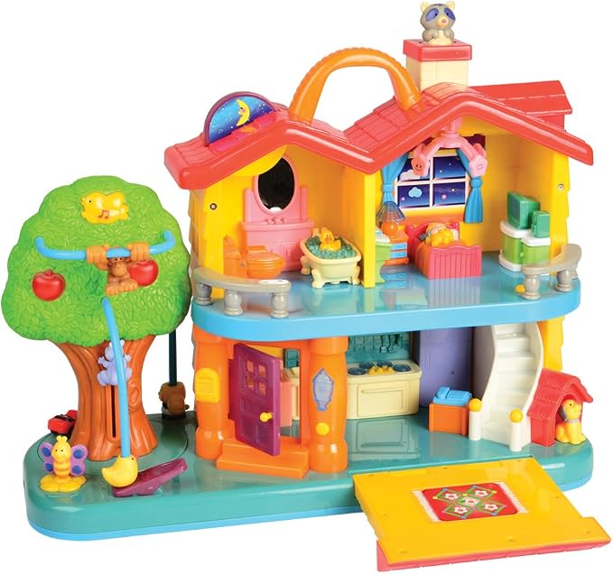 CP Toys Toddler Interactive Discovery House Playset with Sounds