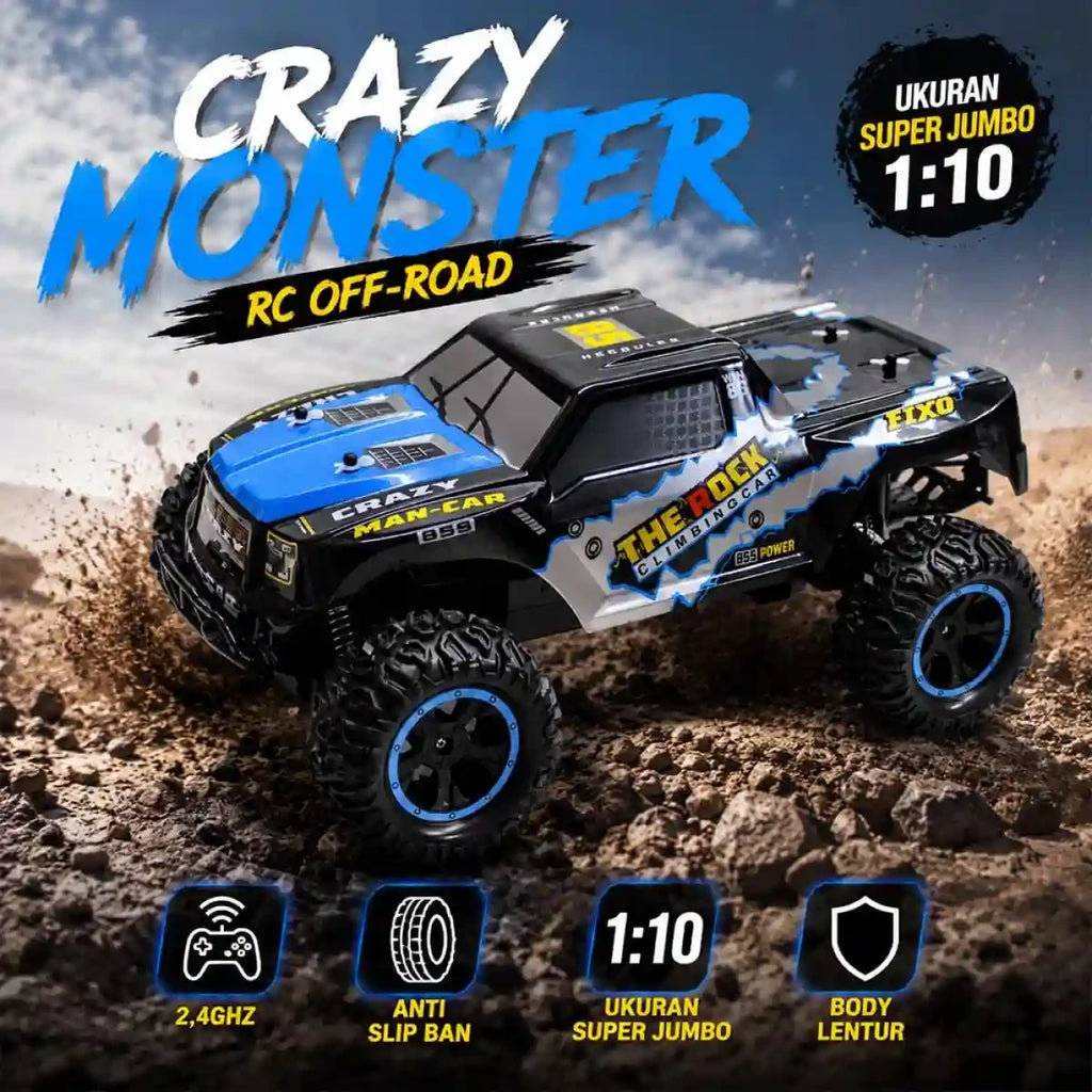 Rock Crawler 1:10 Remote Control Off-Road Car