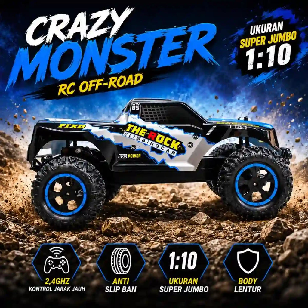 Rock Crawler 1:10 Remote Control Off-Road Car
